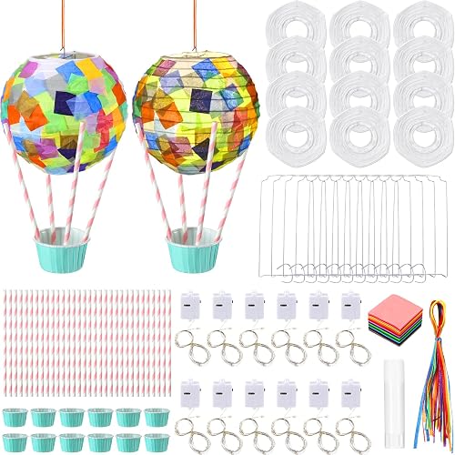 Youyole 12 Sets Hot Air Balloon Crafts Hanging Centerpieces DIY