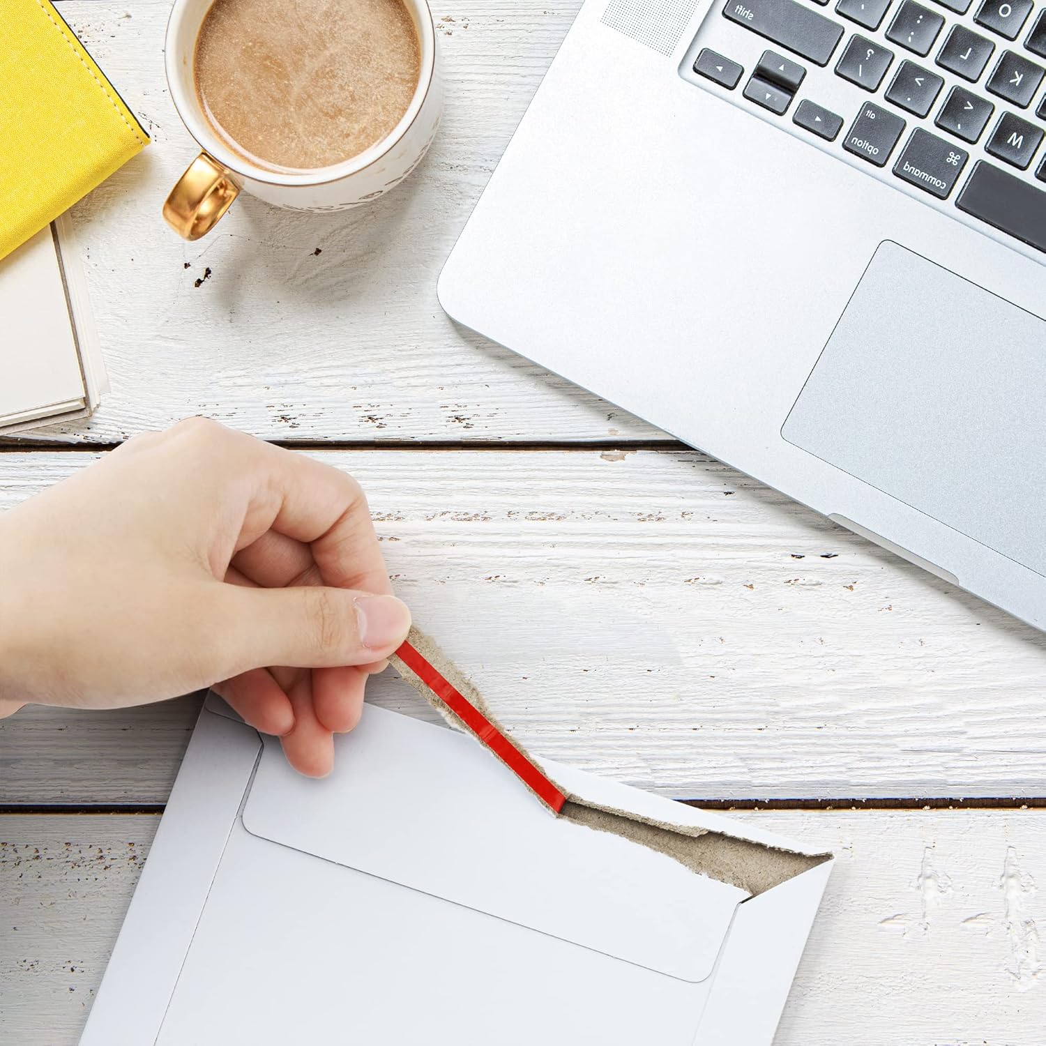 Photo Document Mailers 9.25x11.75 White Cardboard Envelopes 25 Pack Rigid Self Seal Mailing Envelopes, Stay Flat Shipping Envelopes for Documents - Image 4