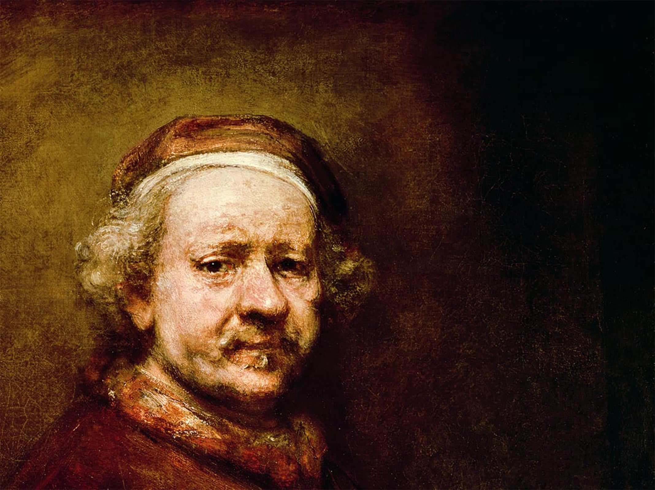 POSTERIIk Famous Print Pop Art Wall Art Graffiti Self portrait in at the age by Rembrandt van Rijn Art Prints for Home Decor 60x90cm