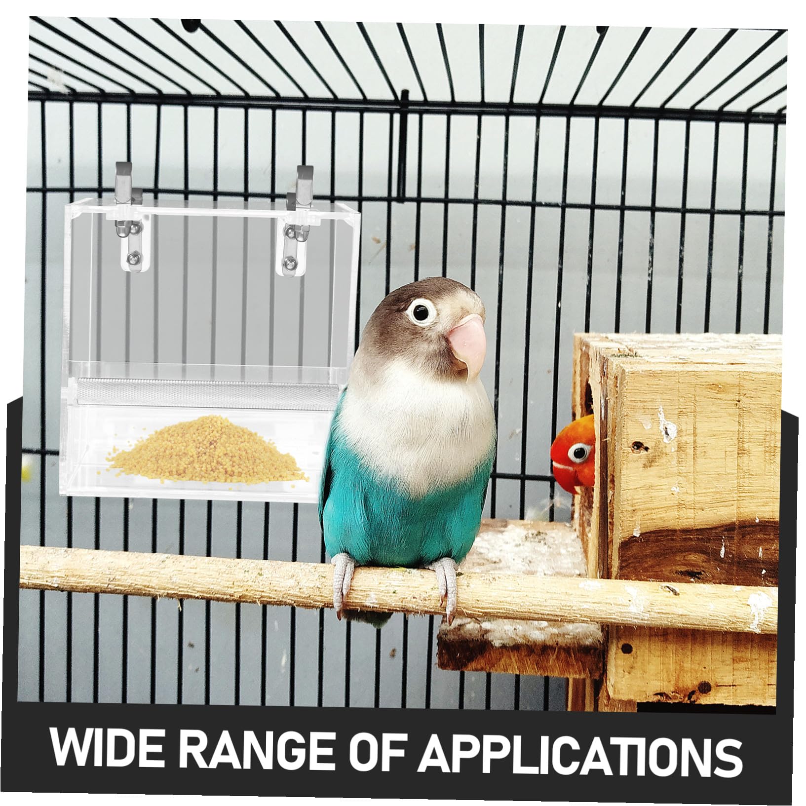 Mangeoire Automatique pour Oiseaux et Abreuvoir Creative Birds Convient aux Perroquets et Petits Oiseaux Facile à Installer et Nettoyer