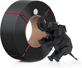 ELEGOO PLA Filament 1.75mm Black 1KG, 3D Printer Filament Dimensional Accuracy +/- 0.02mm, 1kg Cardboard Spool(2.2lbs) 3D Printing Filament Fits for Most FDM 3D Printers