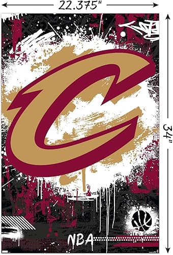 Miniatura 3 de Trends International NBA Cleveland Cavaliers - Póster de pared con logotipo Maximalist 23