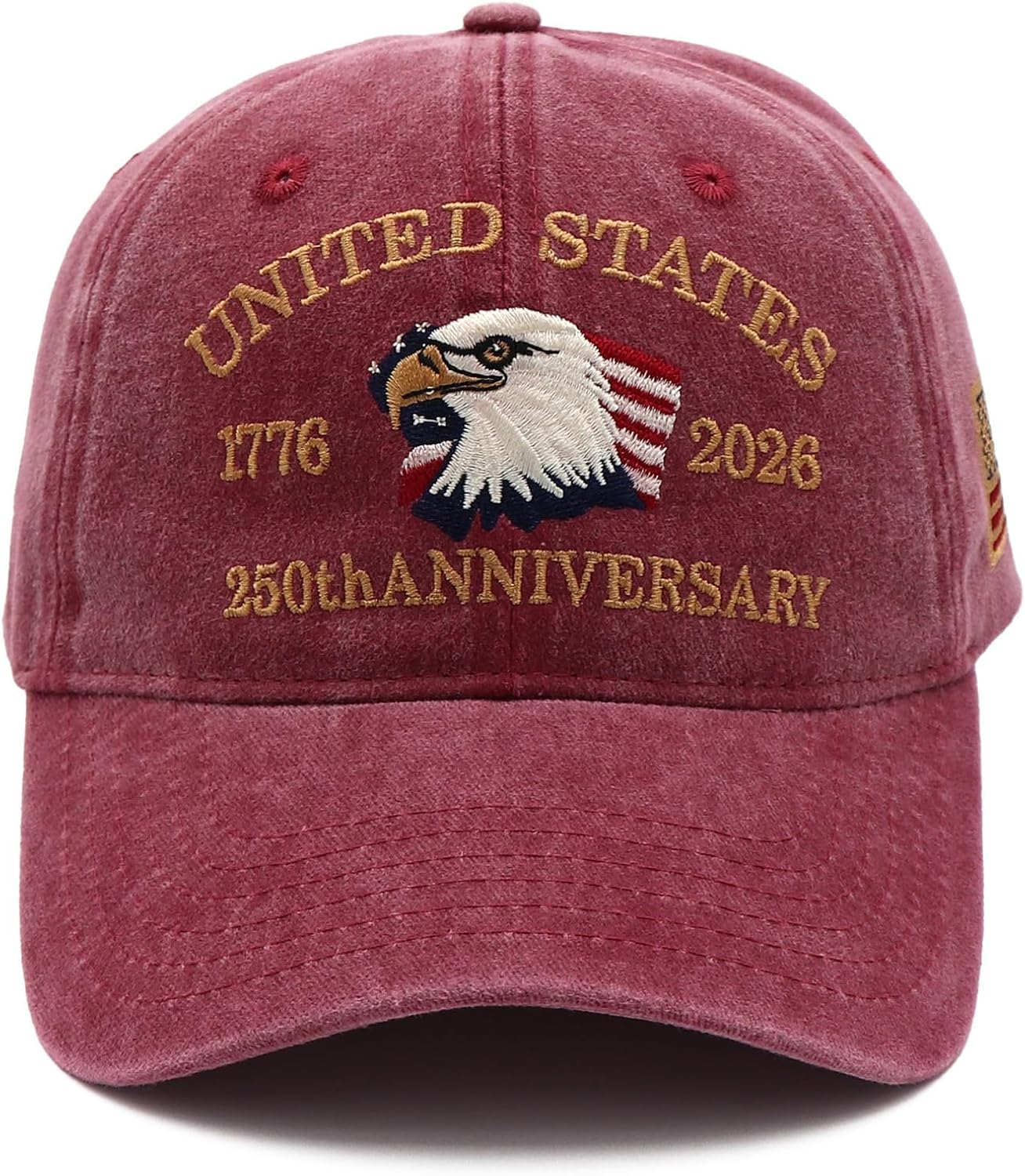 250 Anniversary USA Hat for Men Women,1776-2026 Embroidery Patriotic Baseball Cap, Independence Day/4th of July Hats