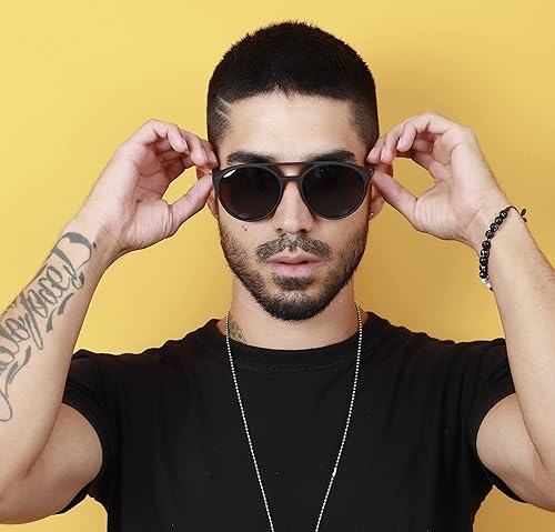 Miniatura 5 de Marfil Orion - Gafas de sol redondas Steampunk para mujer filtro Uv 400 gafas de sol circulares para hombre M