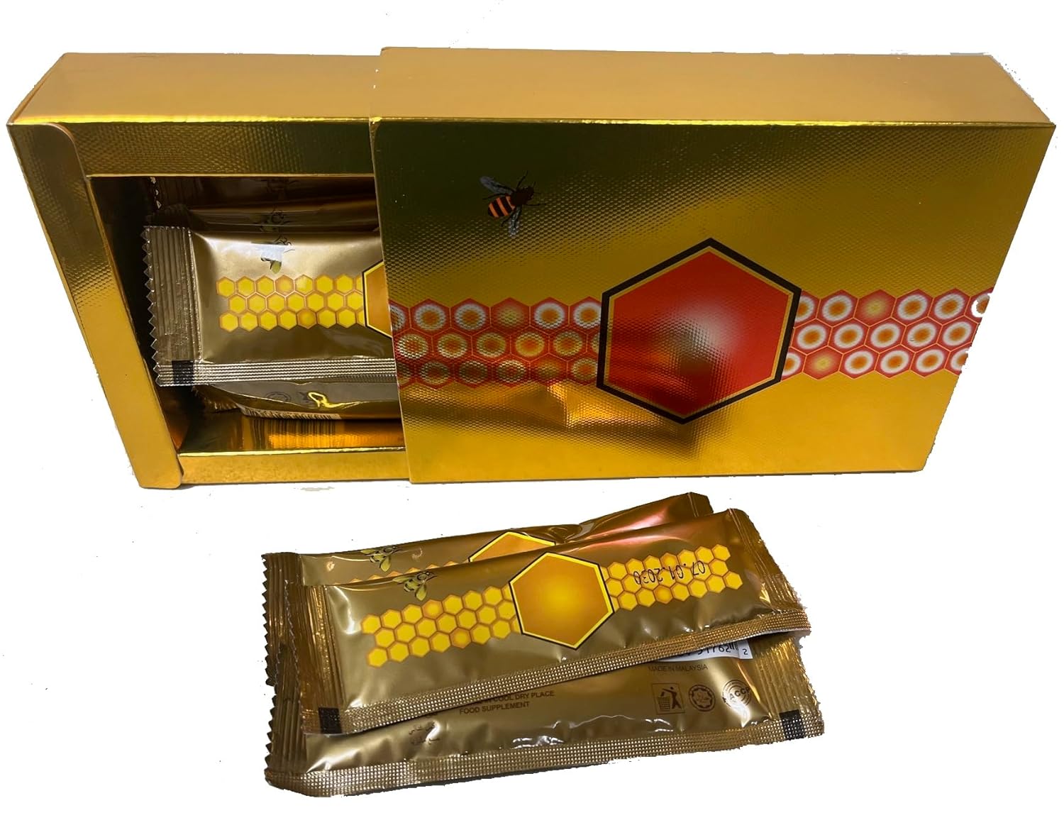 Original honey sachets with bee pollen - 12 pack