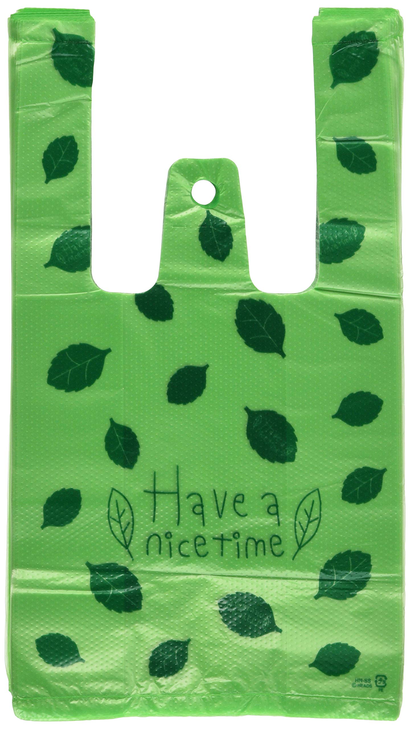 Amazon.co.jp: [ヘッズ] 手提げ袋 レジ袋 15×27×8cm リーフ SS 200枚