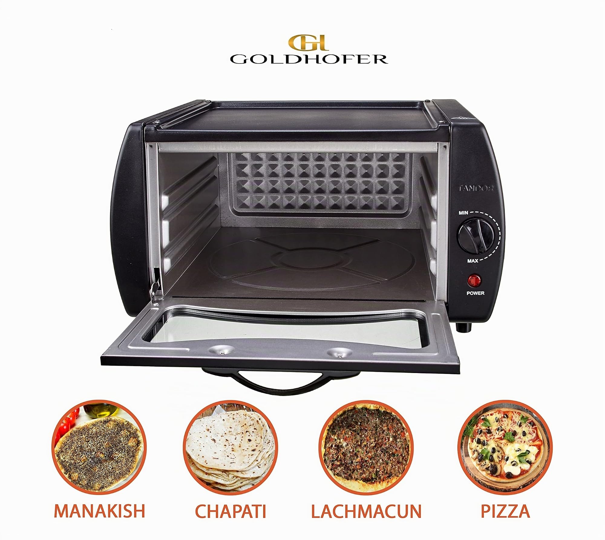 Tandoor Forno Forno Forno Pizza Chapati Roti Lahmacun Manakish Naan Pane Maker Elettrico Tandoori Cucina 2100 Watt