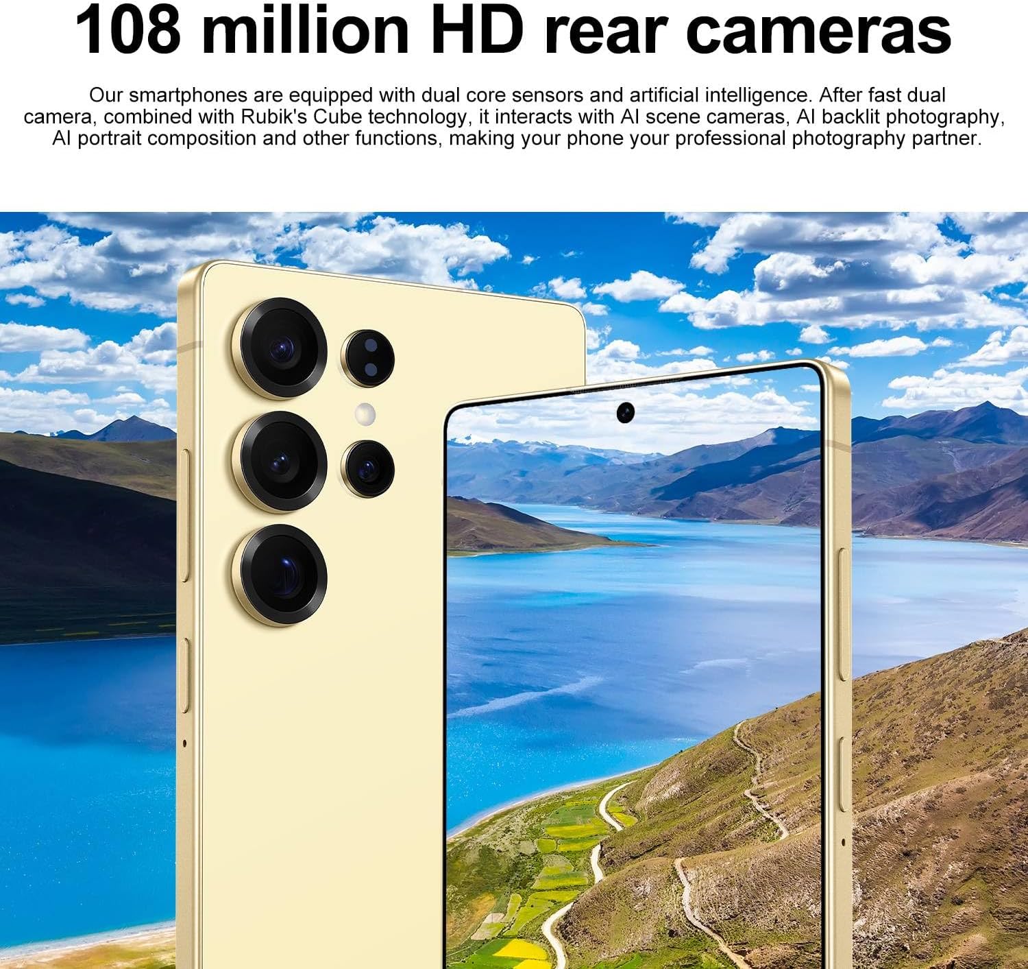 Generic S17 Pro 5G Smartphone showing 108MP rear cameras