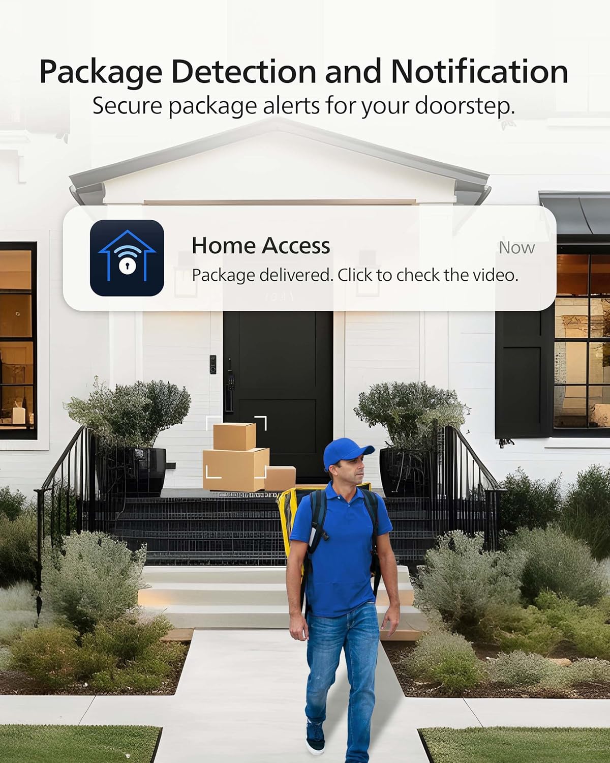 Philips Security Video Doorbell Camera (Chime Included), No Monthly Fee, Dual Cameras 2K QHD with Motion Detection, 2-Way Audio, Supports Alexa & Google Assistant, Battery/Wired Powered