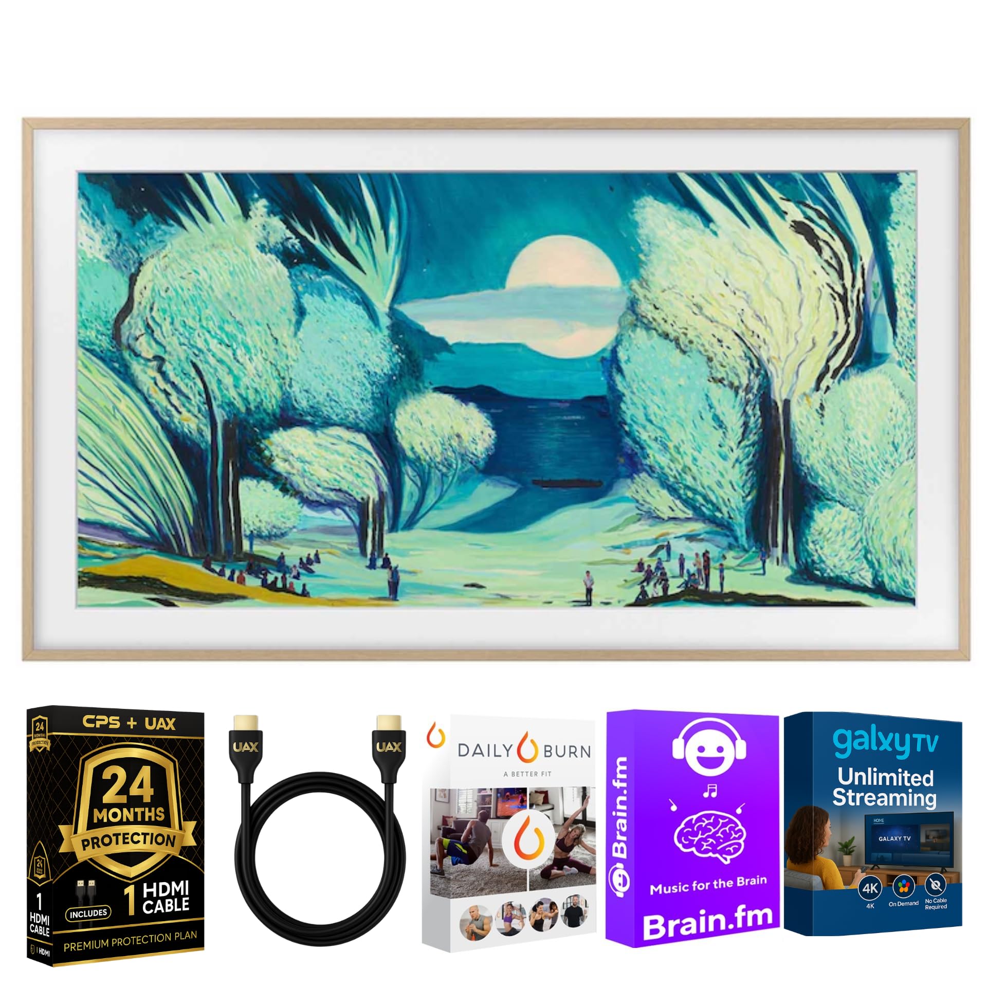 Amazon.com: Samsung 65-Inch Modern Teak The Frame LS03D QLED 4K
