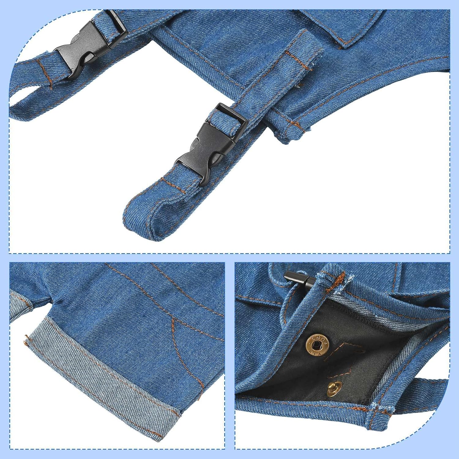 Retro Denim Car Tissue Holder & Cup Holder for Backseat Organizer image 4