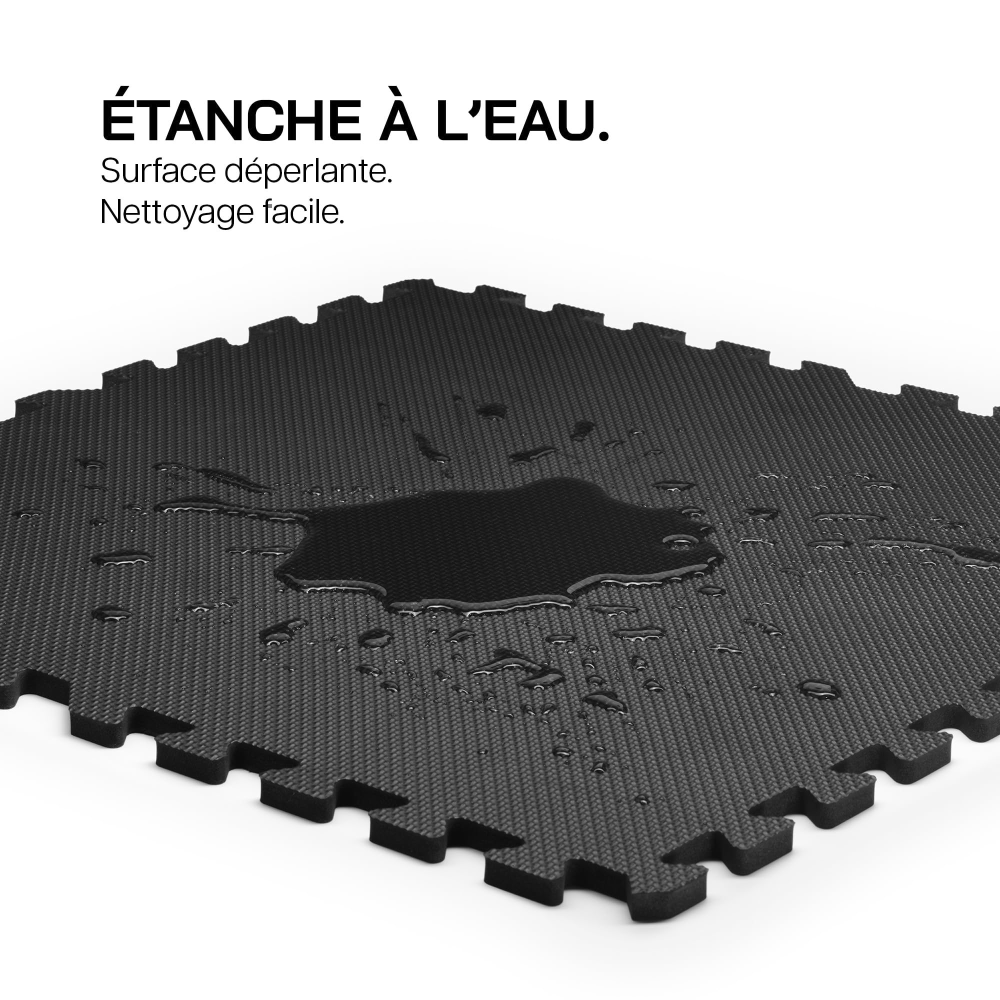 ERIC FLAG Tapis de Sol Sport Antidérapant | 6 Dalles Modulaires + Bordures, Grande Surface 178x120x1cm (2,13 m²), Mousse EVA sans BPA | Protection Sol, Amortissant, Home Gym, Musculation, Garage