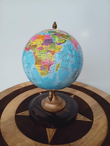 Miniatura 3 de Globo del mundo con soporte, globos de 8 pulgadas para niños, mapa de la tierra para aprendizaje interactivo, pieza educativa y decorativa,