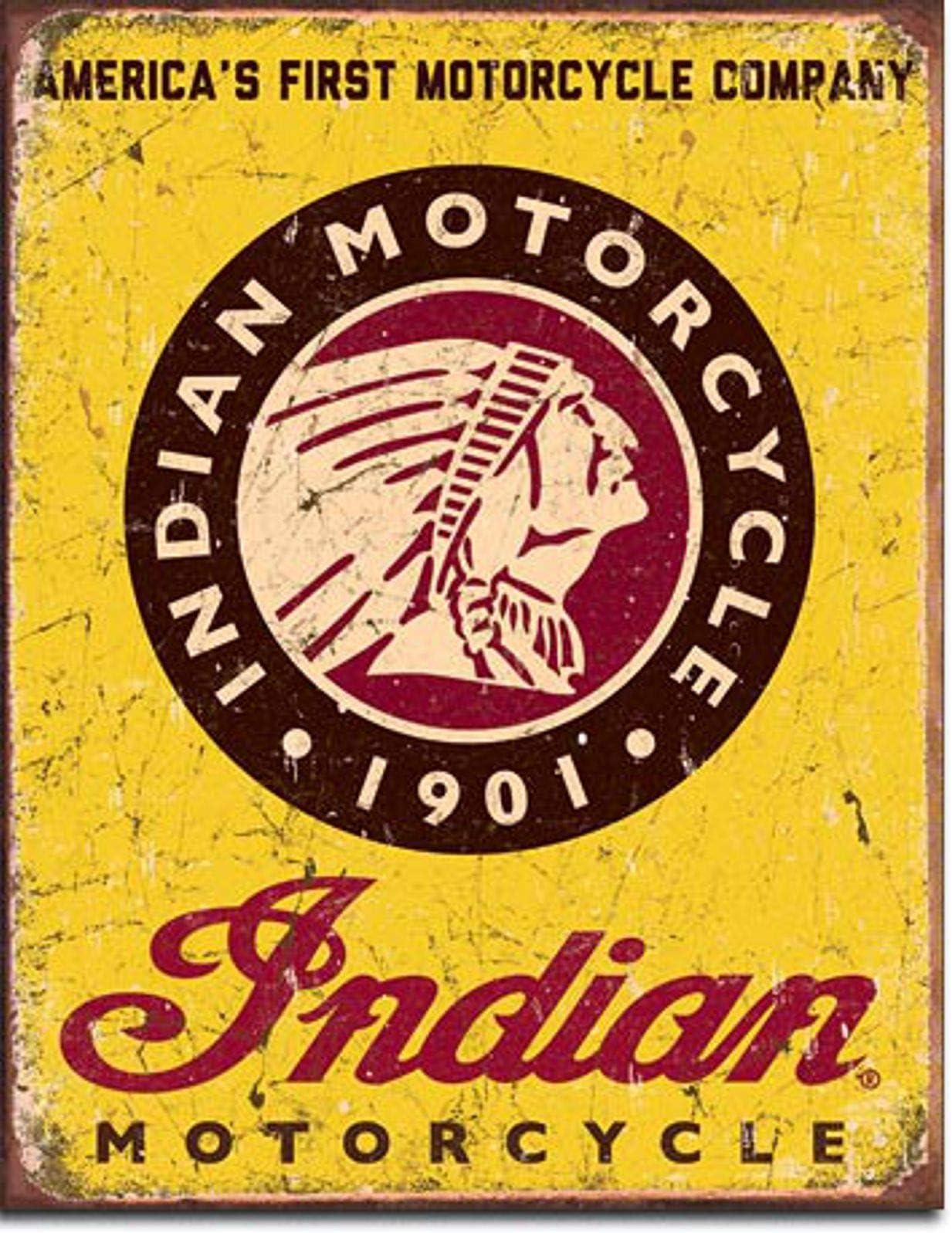 INDIAN MOTOR CYCLES Metal Wall Sign Tin Signs Warning Hanging Vintage Art Foil Poster Animal Band Building Painting Celebrity Bar Cafe Garden Public Gift
