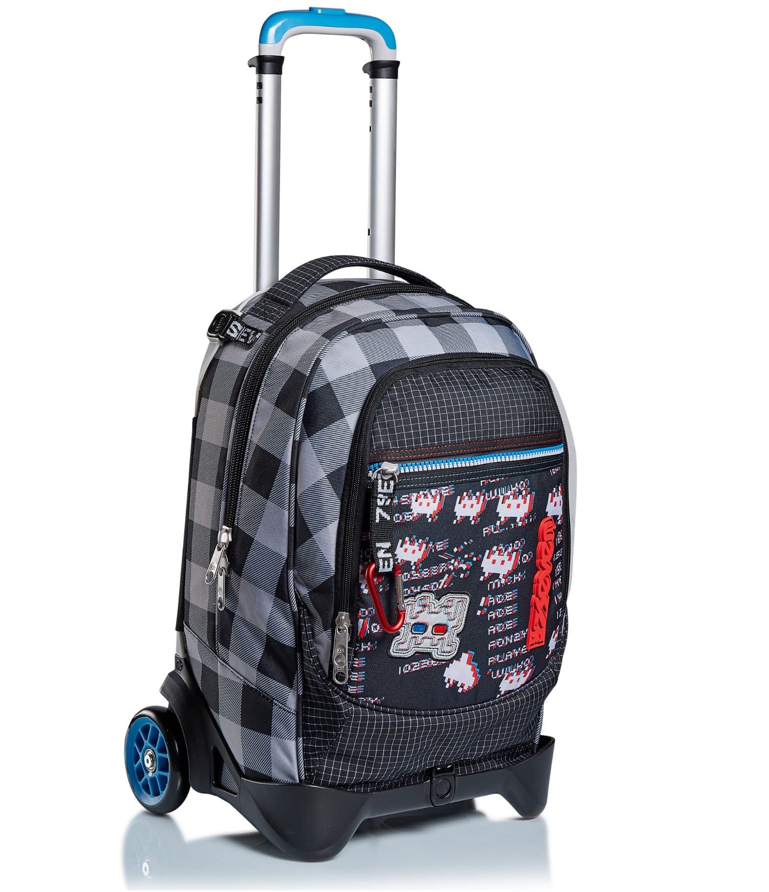 Seven Zaino Trolley Scuola Elementare Bambino, Zaino Sganciabile, Doppio Uso