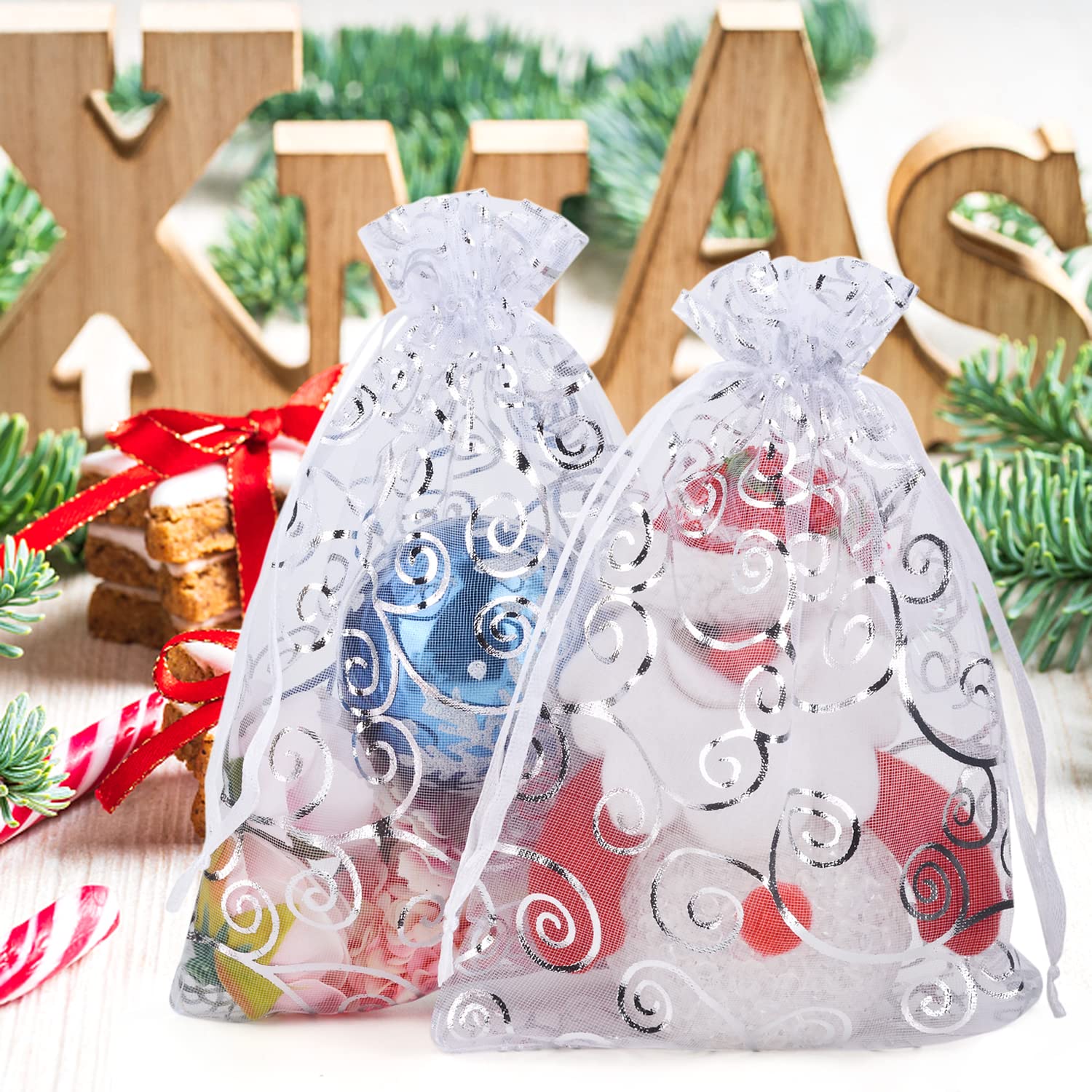 Sacchetti Organza 13x18cm - 100 Pezzi Per Bomboniere E Regali - Foto 5