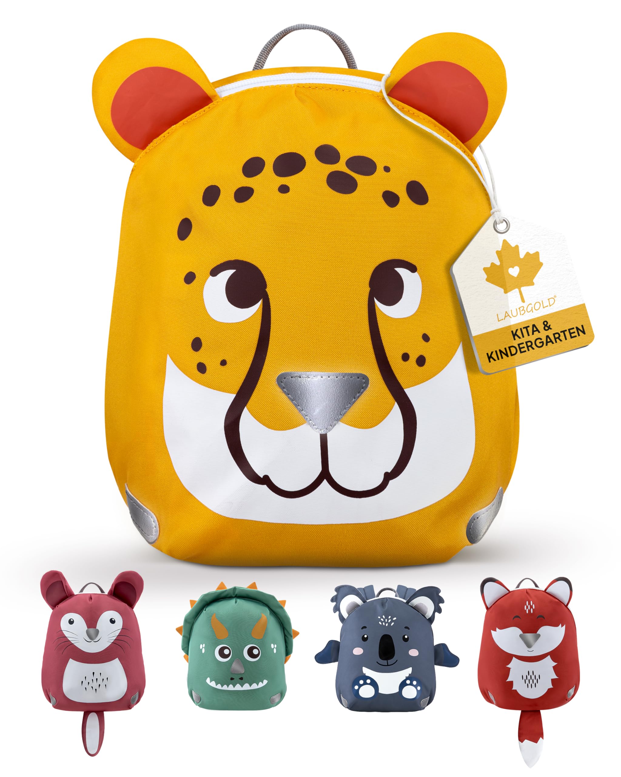 Kleiner Kindergartenrucksack Mädchen | Kita Rucksack ab 1 Jahr | Mini Kinderrucksack mit Brustgurt | Leichter Rucksack Kindergarten Jungen u. Mädchen | 3,6 Liter | Ideal für Kleinkind 1-3 Jahre