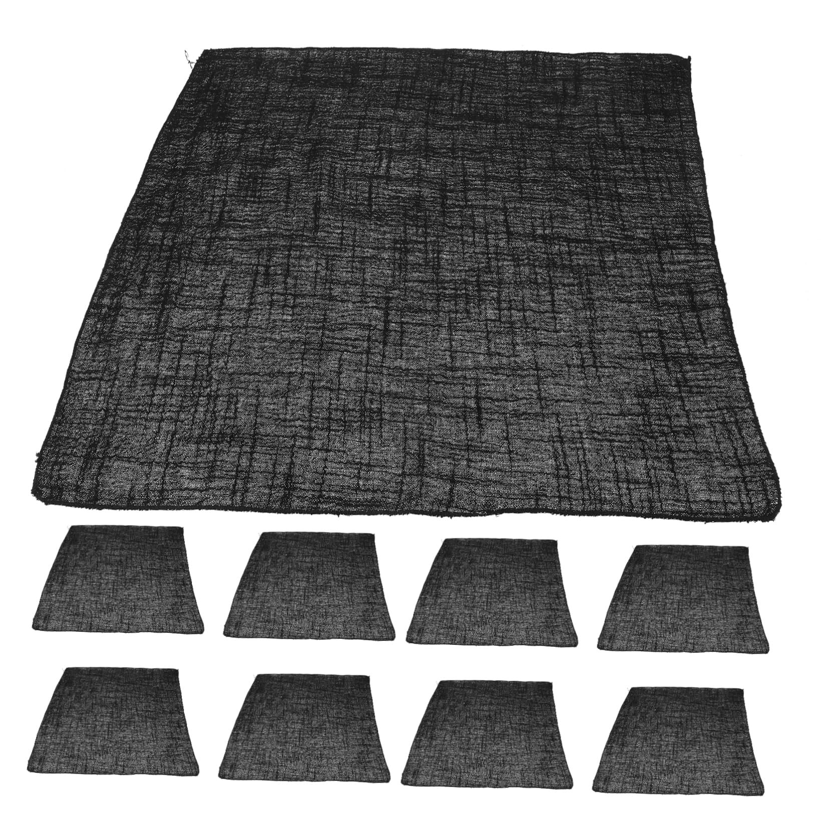 Serviettes de table réutilisables lot de 10 tissu décoration dîner fête mariage