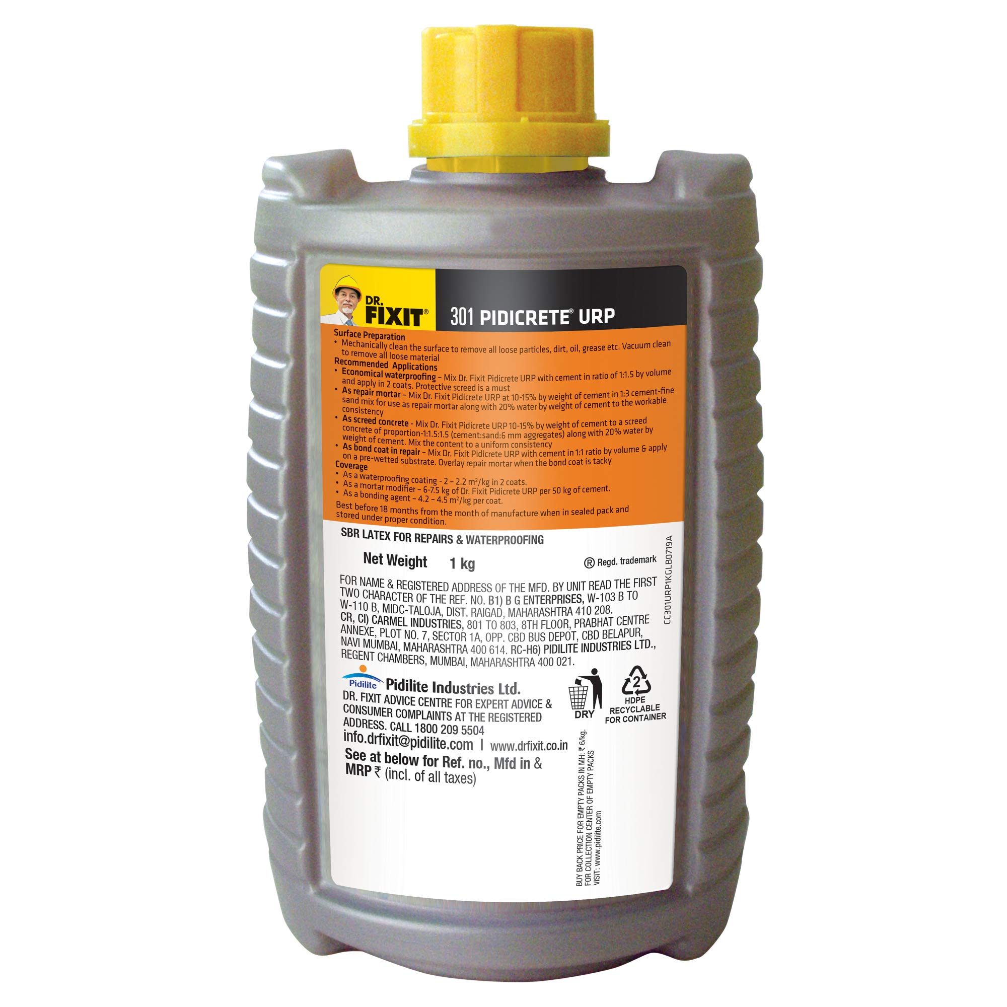 Pidilite Dr Fixit Pidi Proof Lw Grey 1 L Buy Online In Bermuda At Desertcart