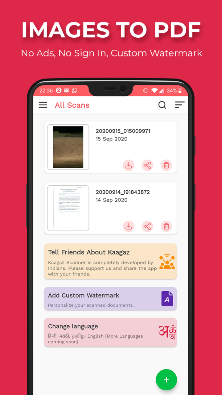Kaagaz Scanner Indian Cam Scanner & PDF Maker App on Amazon Appstore