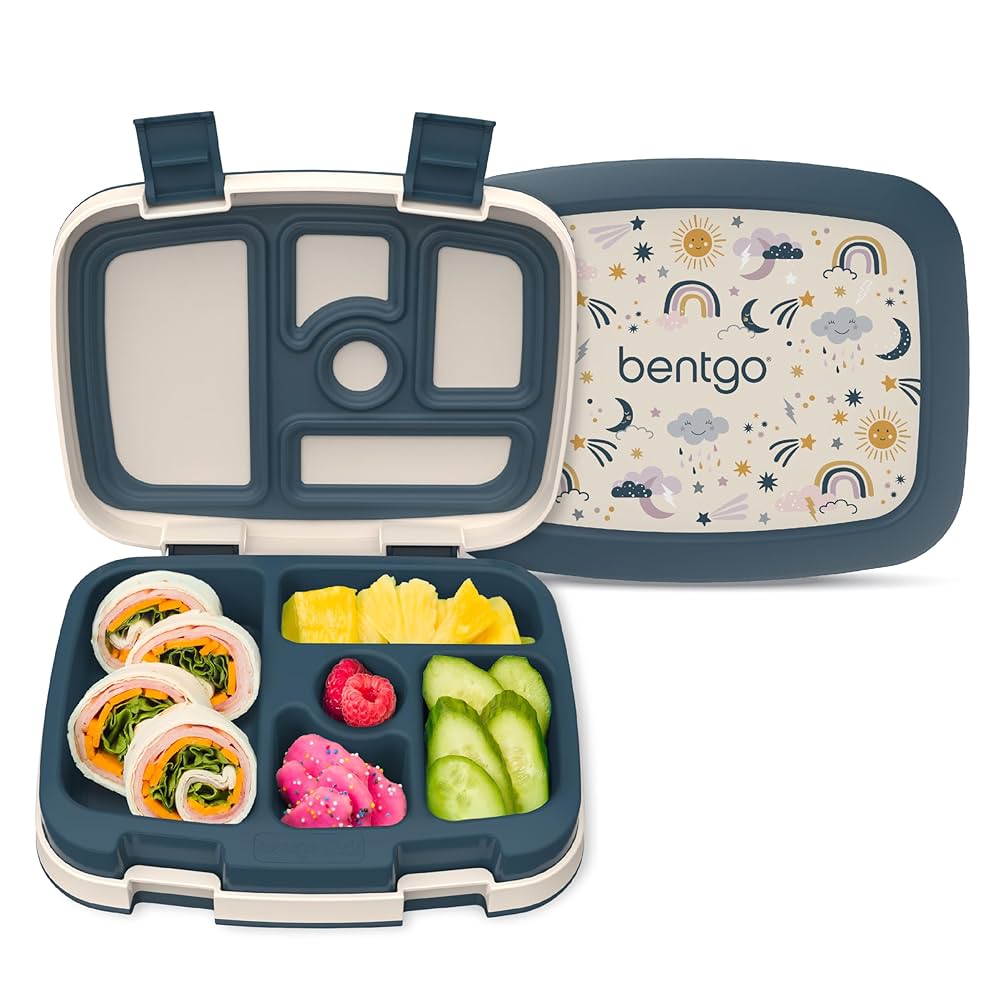 Bentgo お弁当　新品 Amazon.com: Bentgo Kids Bento-Style 5-Compartment Leak-Proof