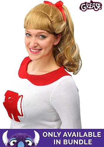 Miniatura 4 de Fun Costumes Grease Women's Rydell High Cheerleader Costume, Vintage Red and White Cheer Squad Halloween Outfit