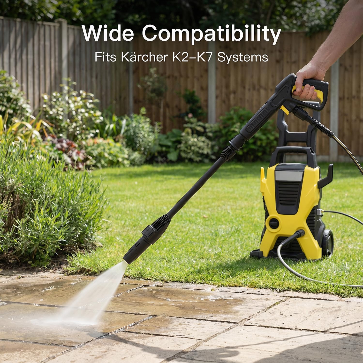 Kit de Pistola y Lanza Pulverizadora de Alta Presión para Karcher K2 K3 K4 K5 K6 K7 con conexión Quick Connect sin Full Control