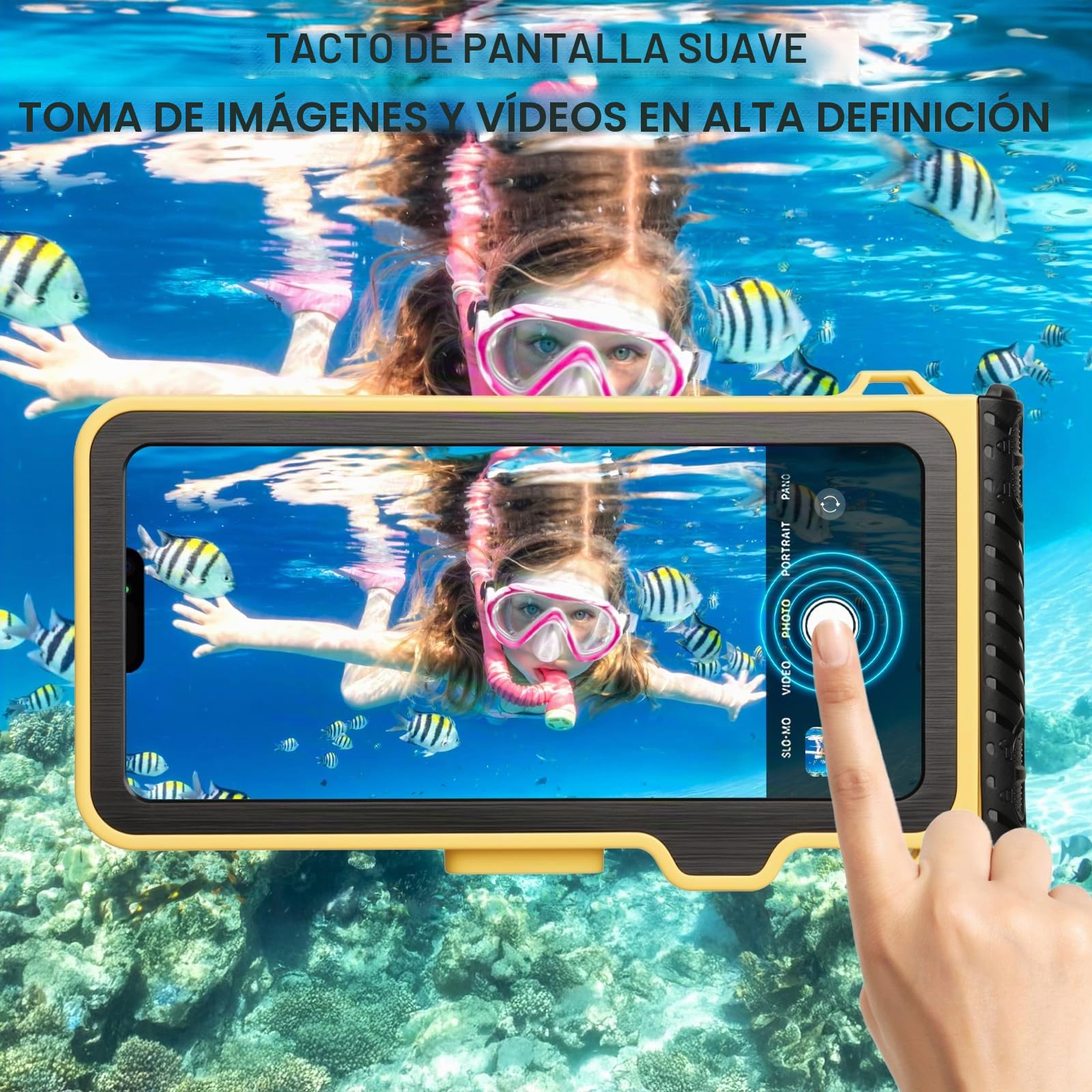 Funda Impermeable móvil Universal Buceo Profesional subacuático Funda para teléfono móvil para iPhone 16e 16 16 Pro 16 Pro MAX 15 Pro 15 Pro MAX 14 14 Pro 14 Pro MAX Samsung s25 S24 S23