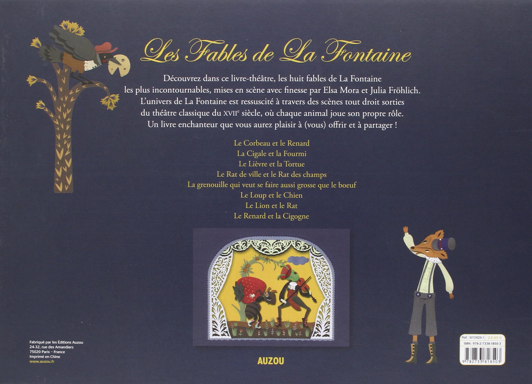 LES FABLES DE LA FONTAINE - EDITION LIMITEE (COLL. PAPIERS DECOUPES)