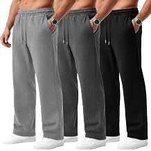 Evervibe 3 Pack Mens Big and Tall Sweatpants Lightweight Pants