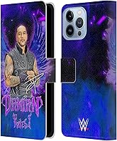 Vista 17 de Head Case Designs Officially Licensed WWE Portrait Damian Priest Leather Wallet Case Compatible with Apple iPhone 7 Plus/iPhone 8 Plus