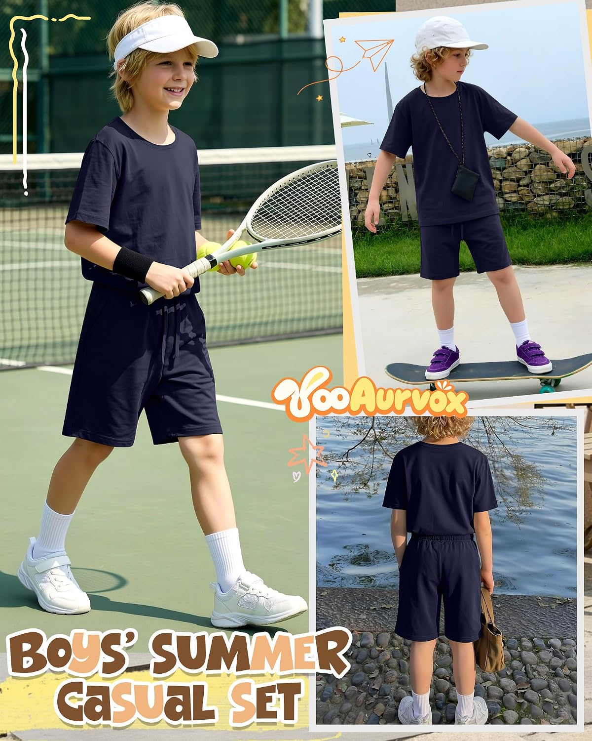 Boys' Summer 2 Piece Outfits Set