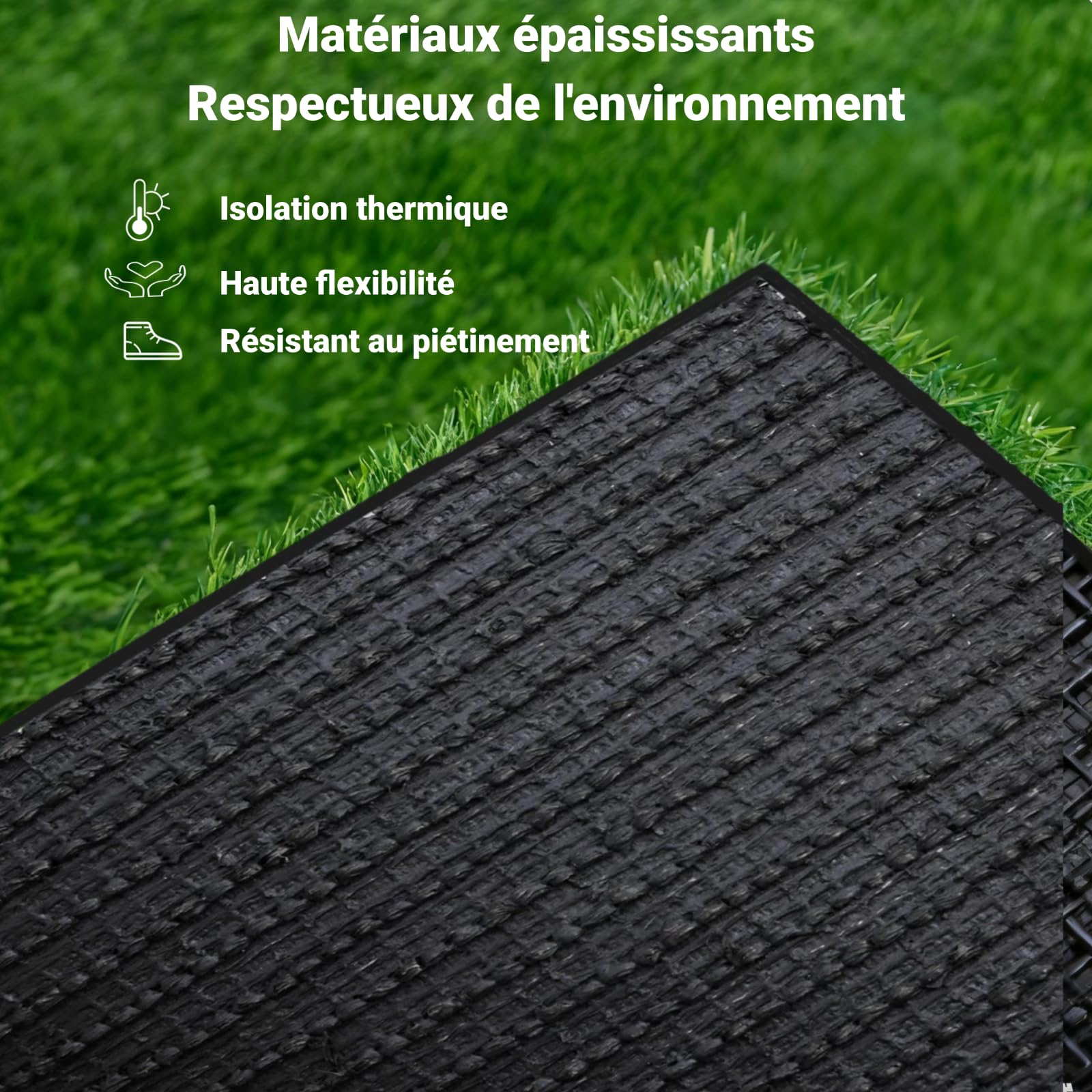 Tapis En Gazon Artificiel Haut De Gamme Haute Densité, Hauteur De Poils 30mm, Gazon Artificiel Naturel Et RéAliste Pour Jardin IntéRieur/ExtéRieur, Pelouse, Espace Pour Chiens (1mx 4m)(30mm)