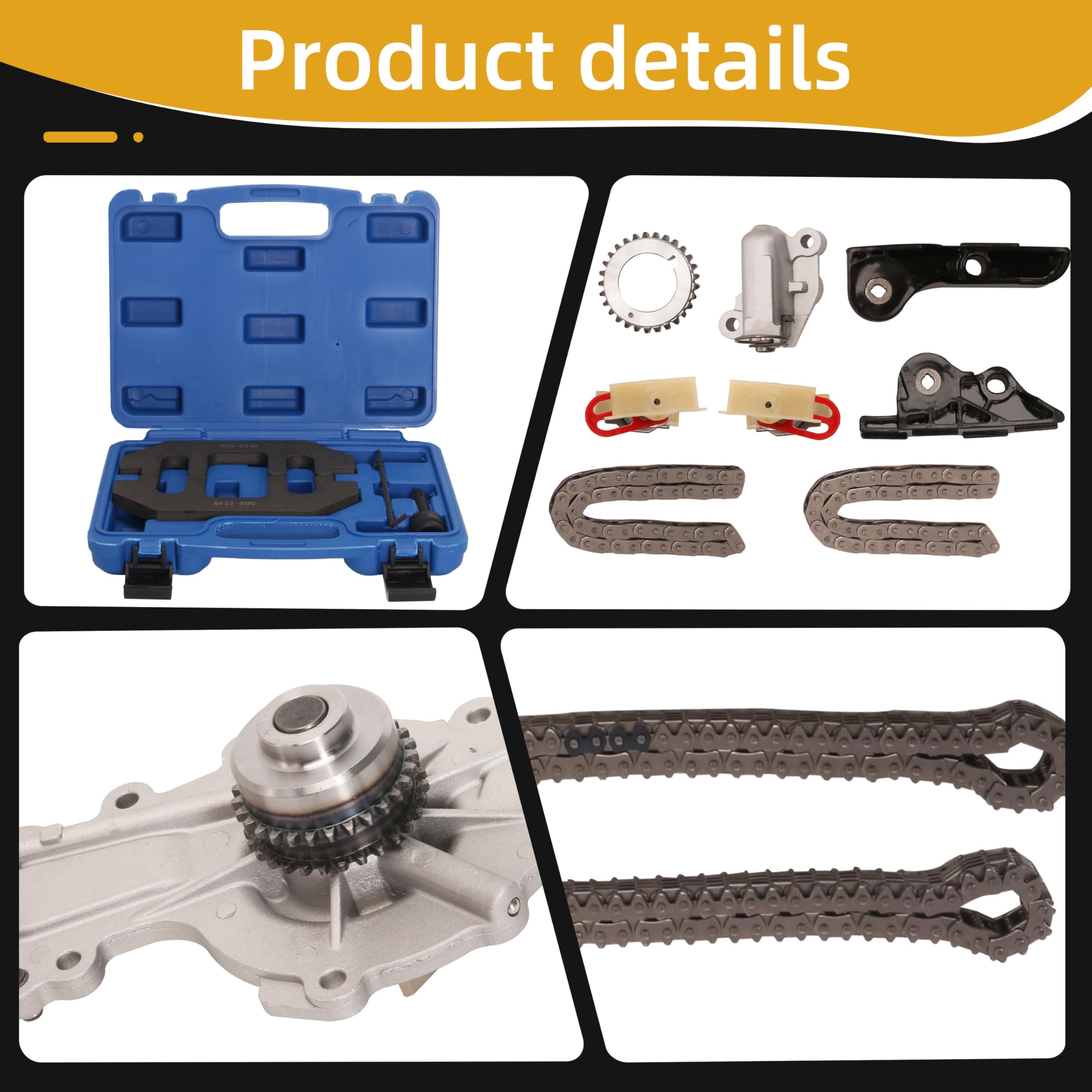 Timing Chain Kit With Water Pump VelvetunVillay Timing Tool Kit