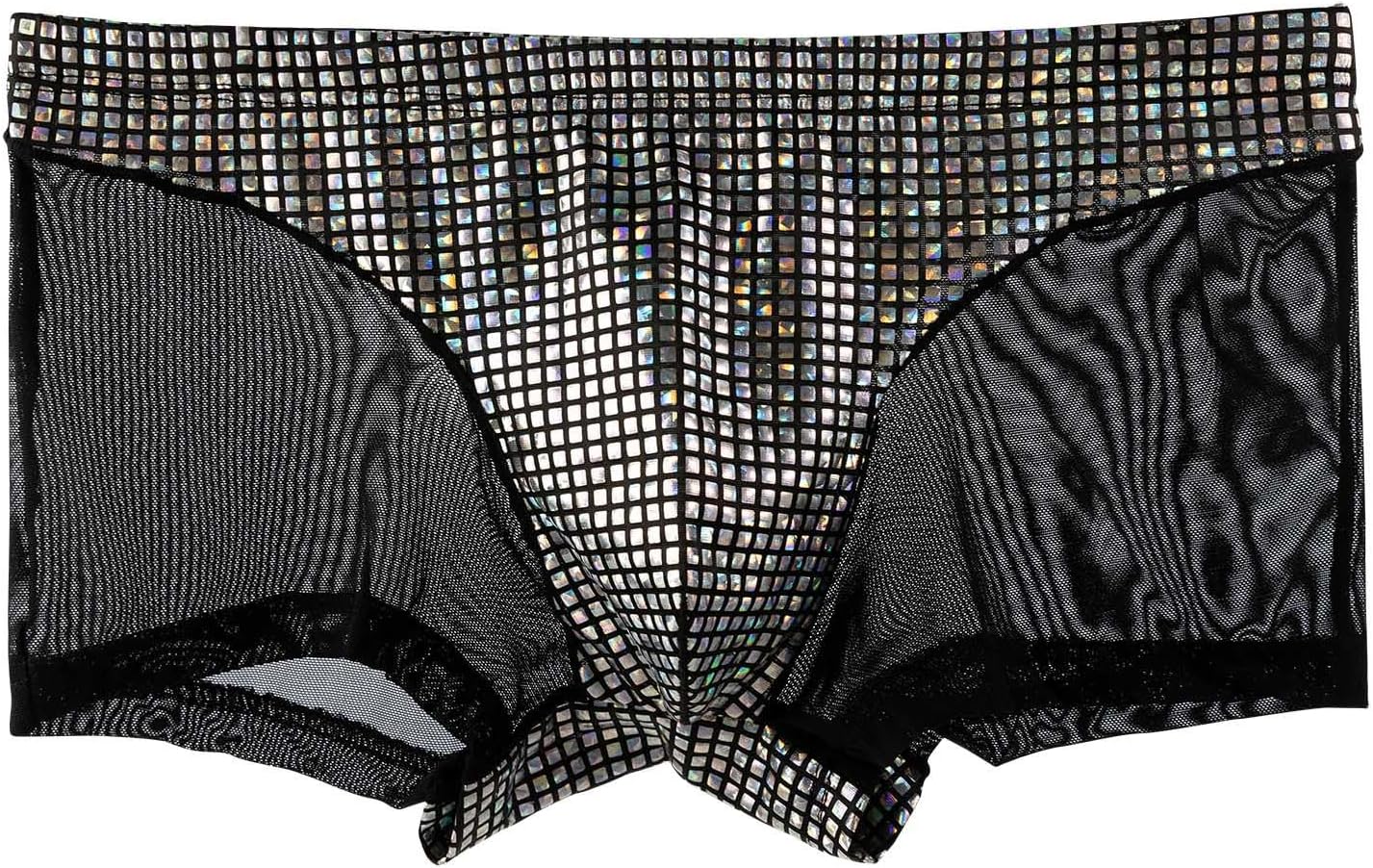 Lmdudan Men's Cheeky Boxer Briefs Sexy Low Rise Pouch Men Thongs Shiny ...