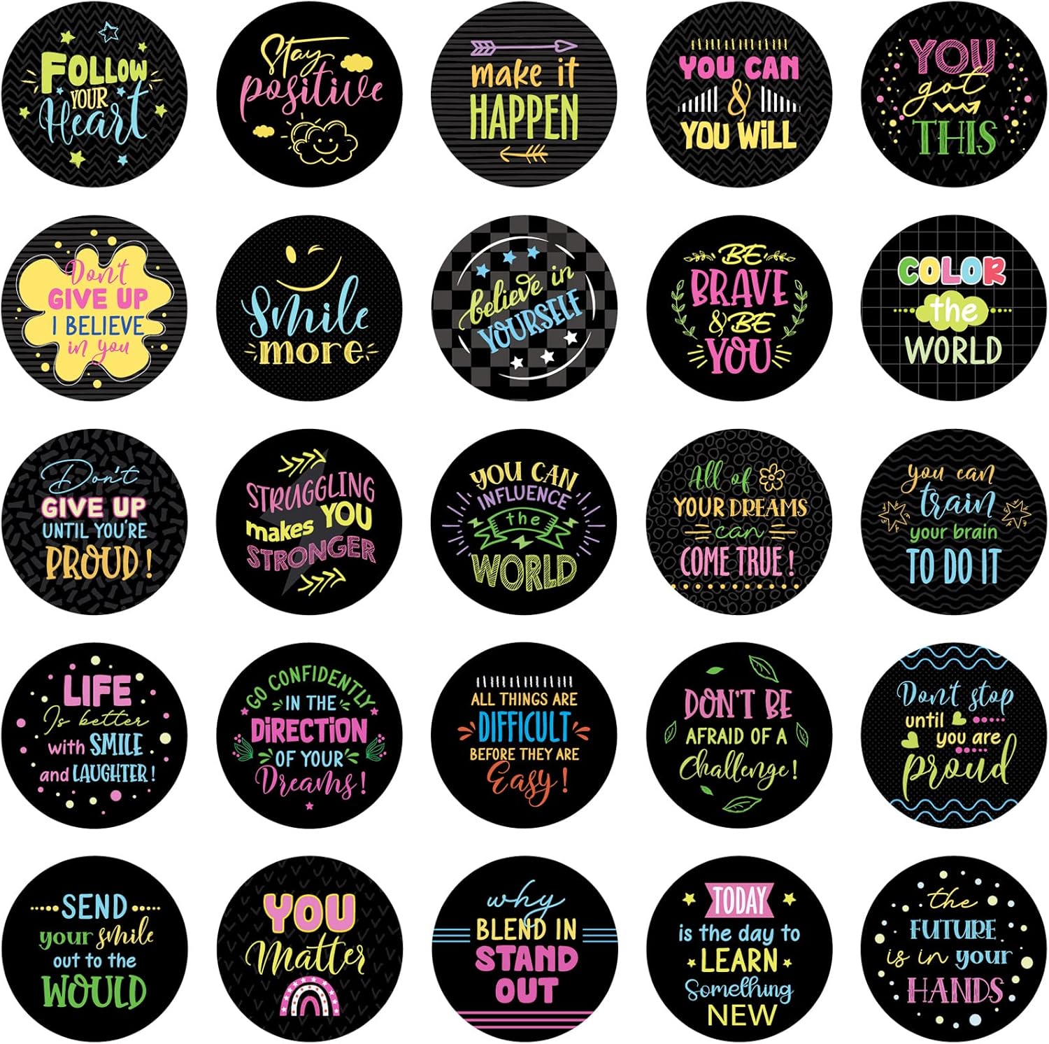 Condition photo showing Good Condition for 150 Pack Plastic Positive Affirmation Chips Cards with 50 Different Motivational Encouragement Inspirational Kindness Sayings for Kids Classroom Encourage Gifts Prizes, 1.57 Inch(Classic Style)