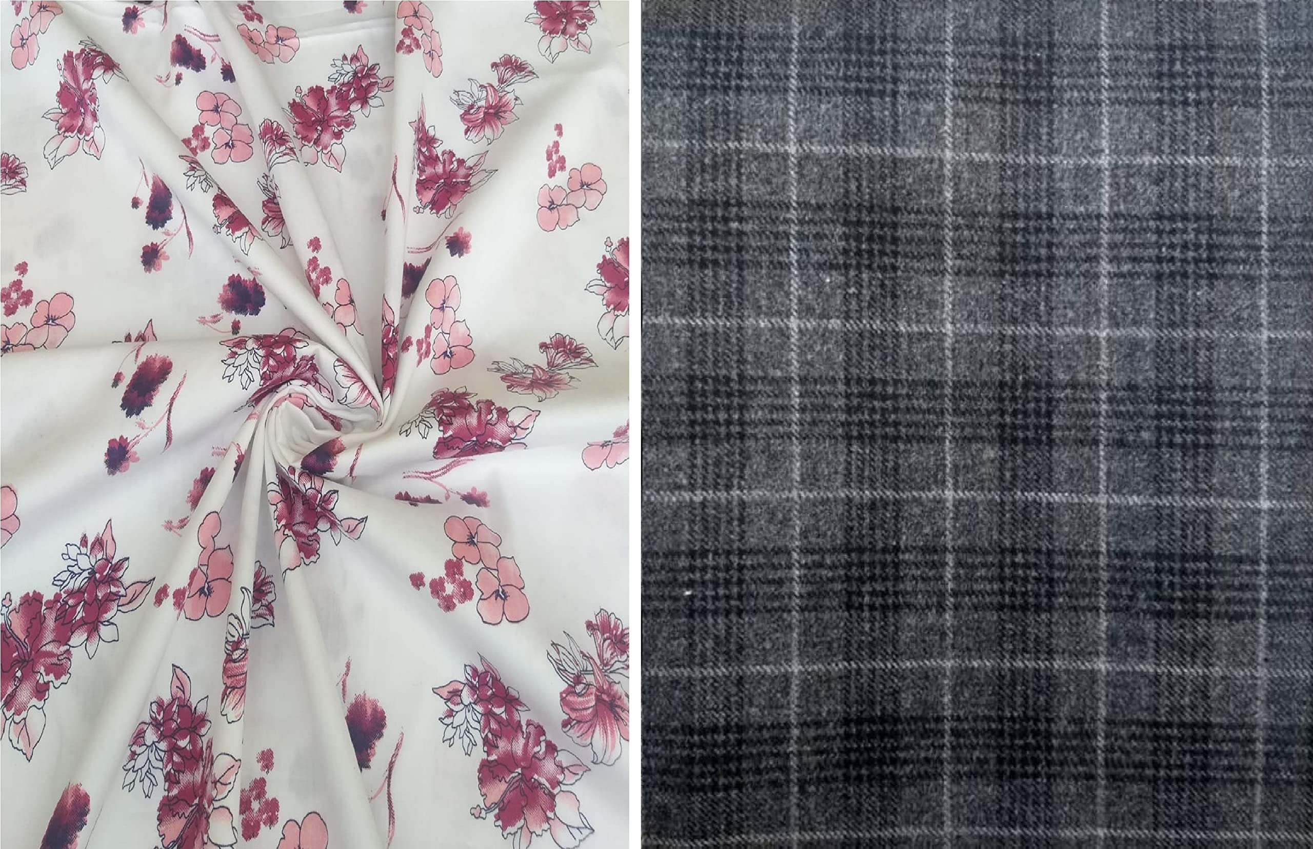 Pri & Su CottLinns Combo of Giza Cotton Printed Shirt 110005 & Trouser Fabric 90065-picture-33