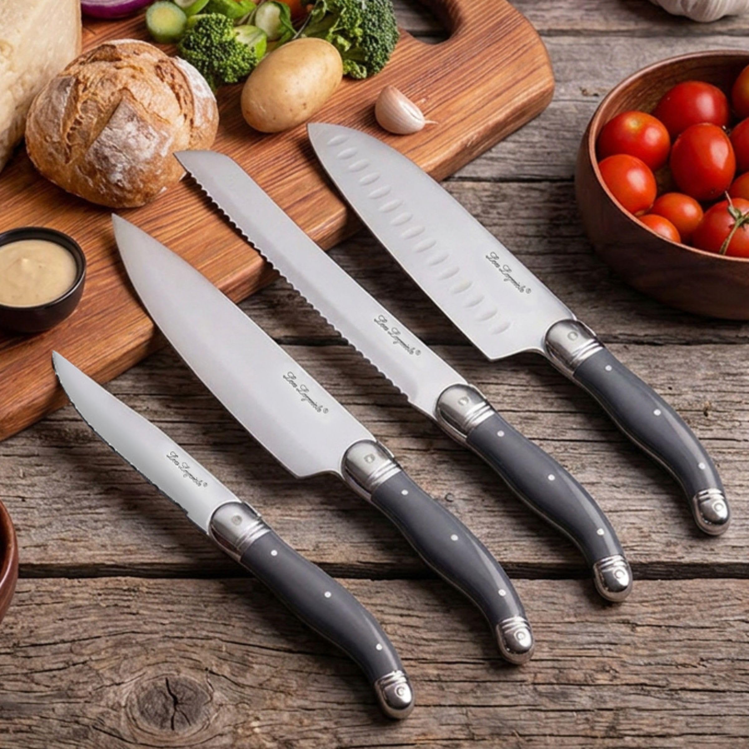 Lou Laguiole Tradition XL Cuchillo para pan 18 cm