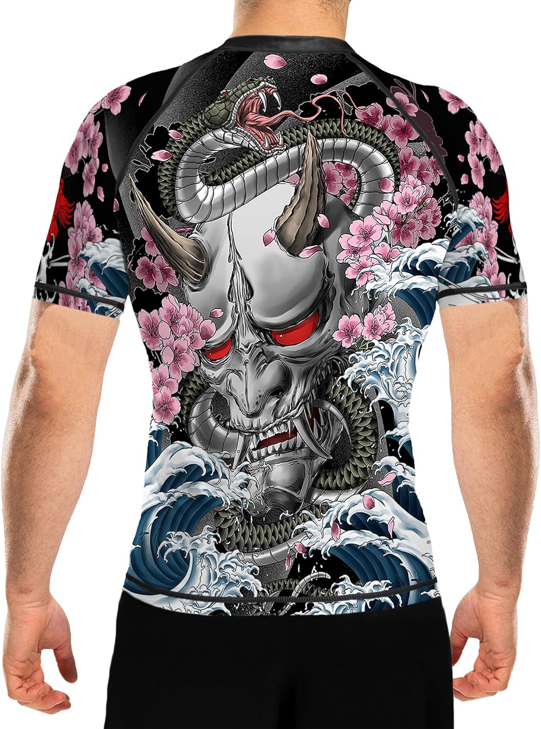 Raven Fightwear Men's Irezumi 3.0 BJJ Rash Guard Short Sleeve MMA