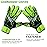 EFAH SPORTS Soccer Goalkeeper Gloves for Kids Boys Children Youth Football Goalie Gloves with Super Grip Protection Palms (Size 5 Suitable for 9 to 12 Years Old, Fluorescent Yellow)