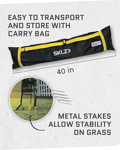 Miniatura 9 de SKLZ Quickster Entrenador de fútbol – Rebotador de pelota de doble cara para pasar, recibir y practicar atrapamiento – Red de rebote grande