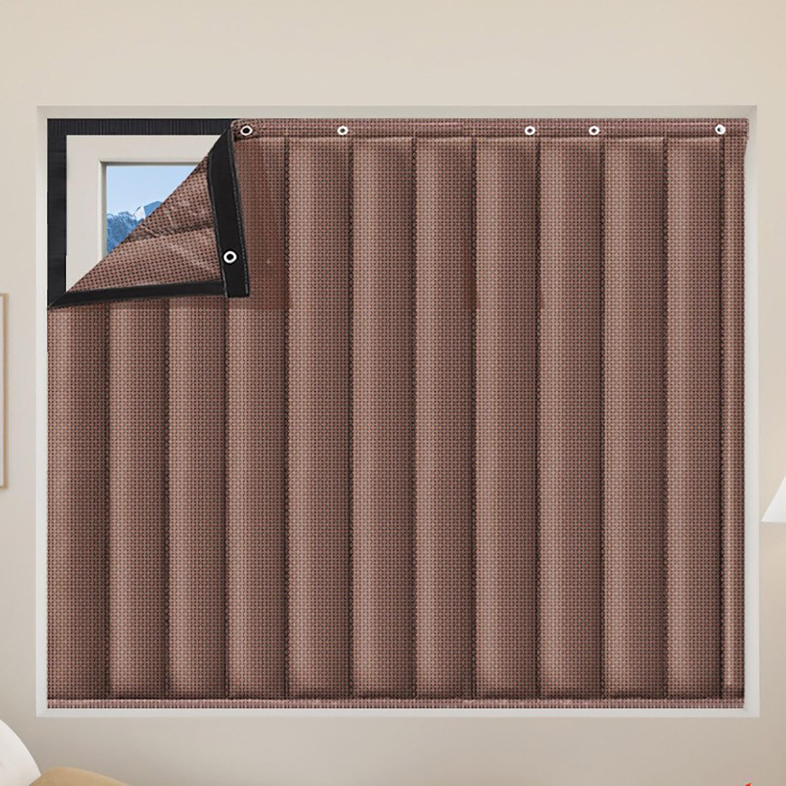Rideau de Porte Tissu Imperméable Insonorisant et Chaud, Thermique Isolation Phonique Rideau de Porte, Rideaux de Porte Occultants a Coton Épais, pour Cuisine, Chambre, Garage