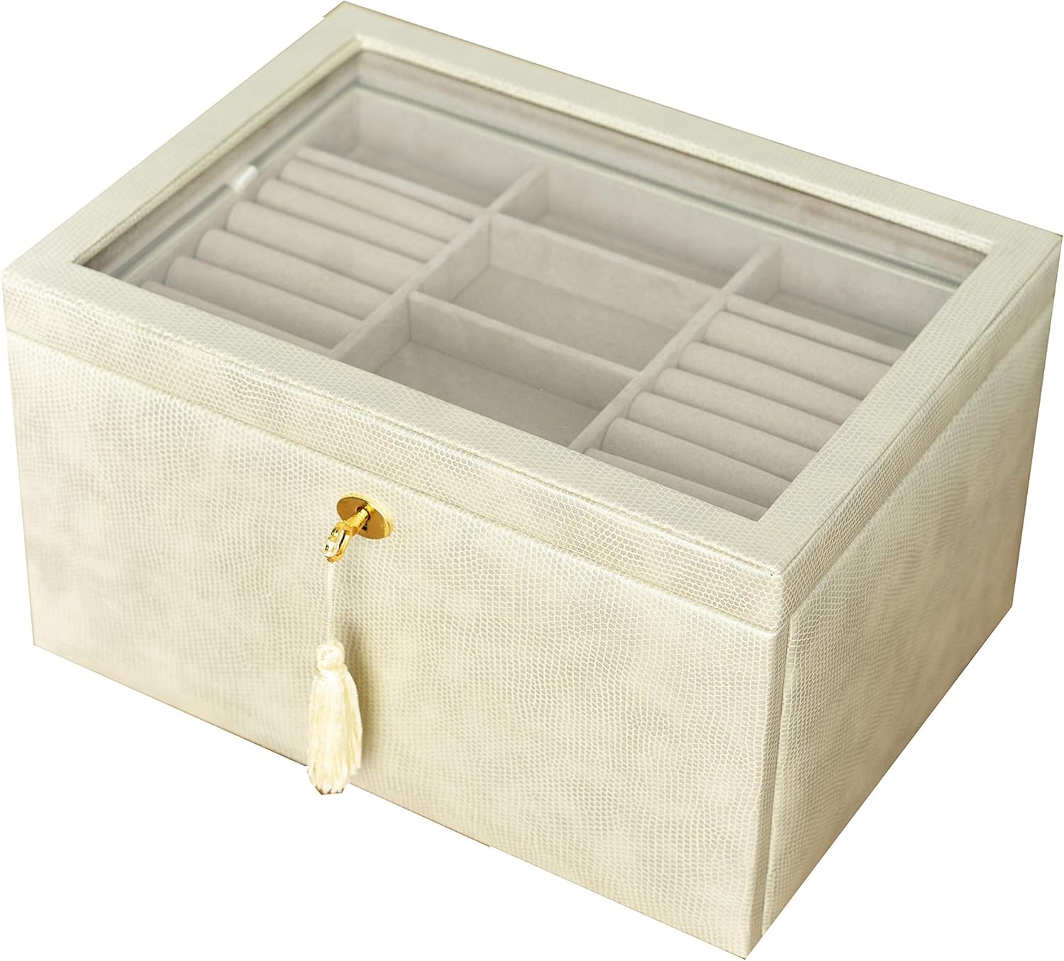 Hives and Honey Emily Luxe Jewelry Storage Chest, Gold : Clothing, Shoes & Jewelry