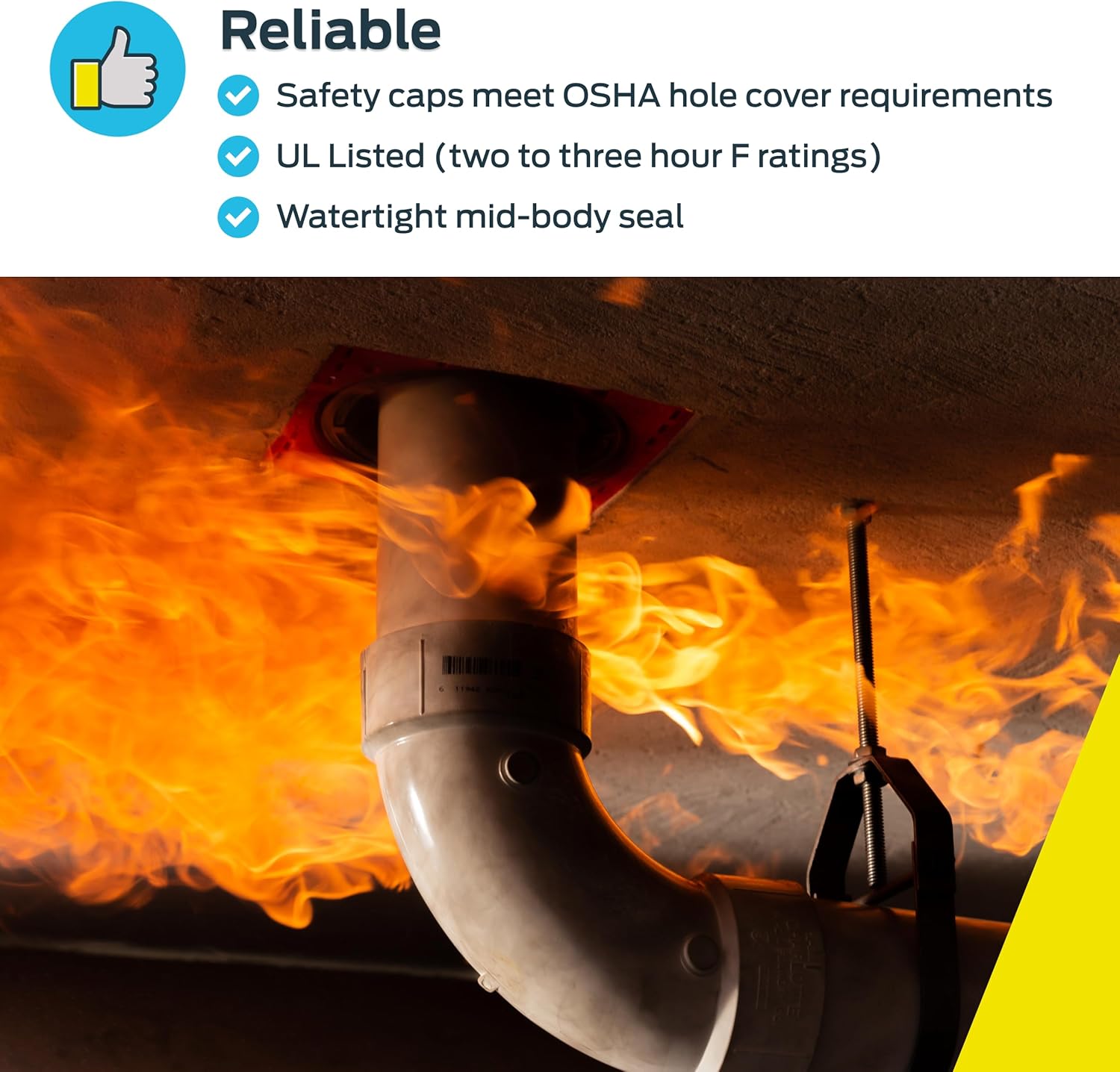 HoldRite HydroFlame 3 Inch to 4 Inch PRO Telescoping Sleeve, Plastic and Metal, HFP-P4