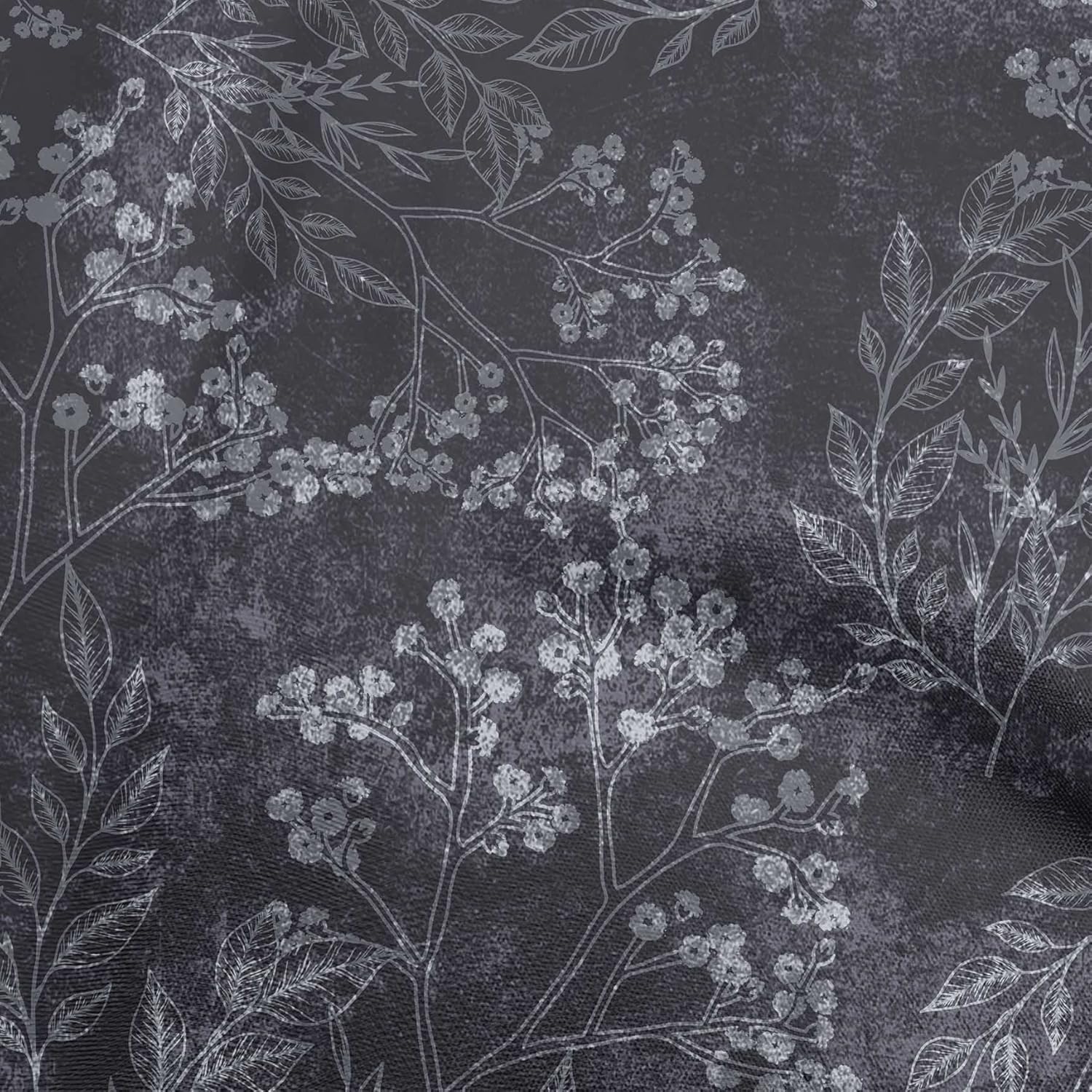 oneOone Polyester Spandex Dark Gray Fabric Asian DIY Clothing Quilting Fabric Print Fabric by Yard 56 Inch Wide