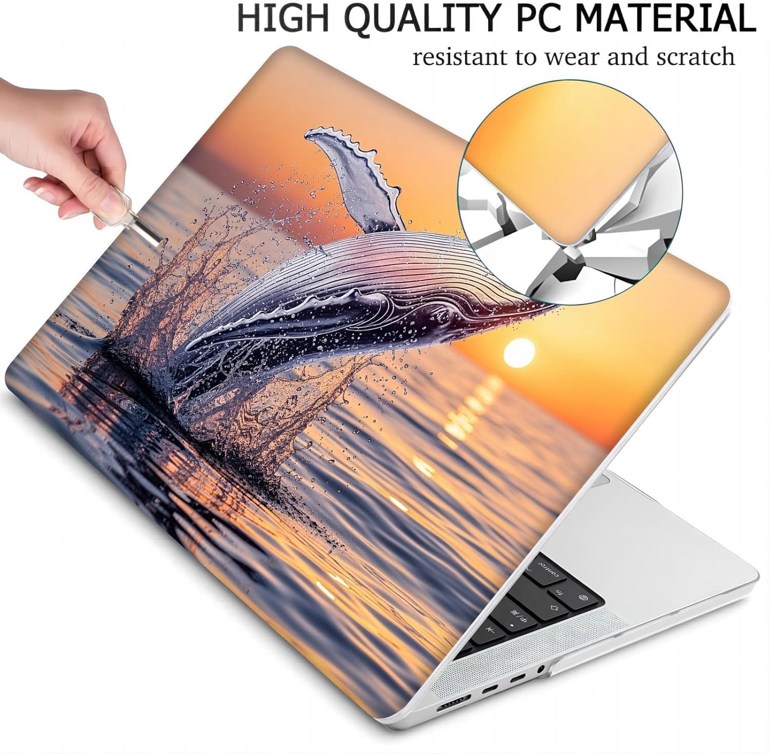 Compatible with MacBook Neo 13-inch, Hard Shell Case with Keyboard Cover and Screen Protector (A3404 A18 Pro chip, 2026 Release) - Humpback MC21255