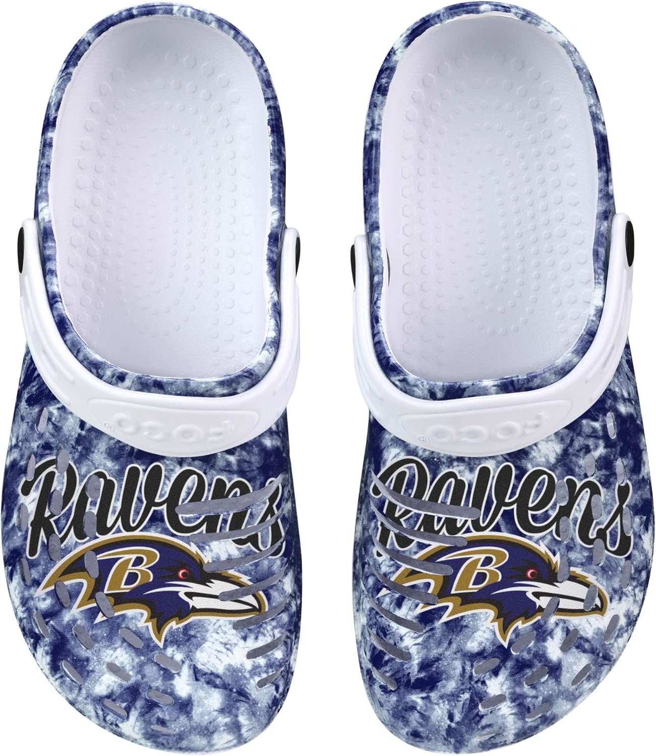 Baltimore Ravens NFL Womens Cloudie Clog with Strap