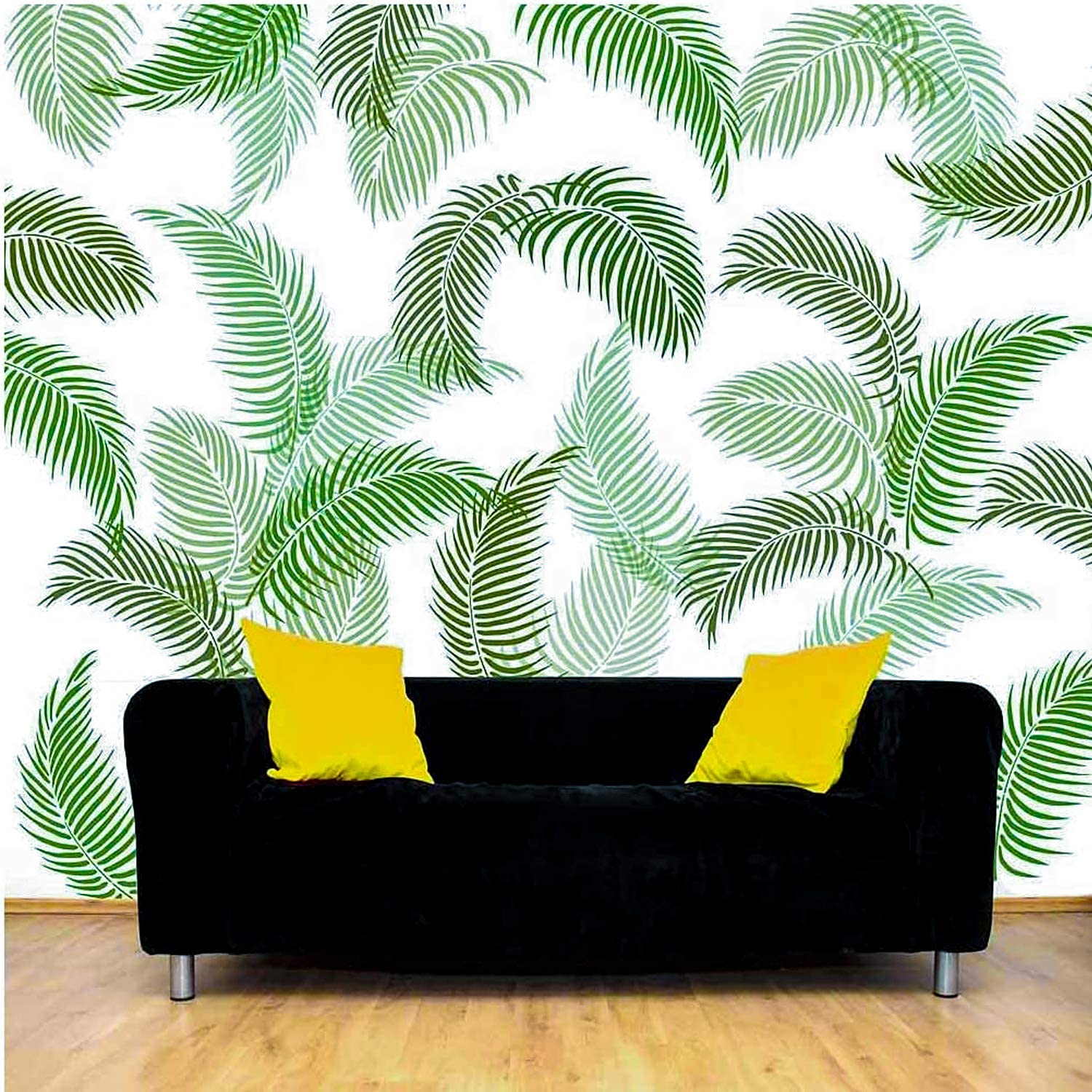 ARandNJ Stencils for Wall Painting Pack of 1 (Size:- 16X24 Inch) Pattern Theme - Feather Leaf DIY Reusable Design Suitable for Home Wall Decor (B09HNY2RPM) Amazon Price History, Amazon Price Tracker