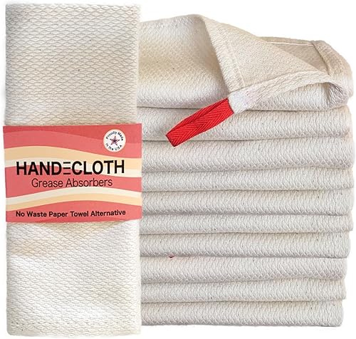 Reusable Grease Absorber for BaconGOTS Organic CottonAmerican MadeMicrowave SafePlastic FreePaper Towel ReplacementMachine WashableCooking Aid for
