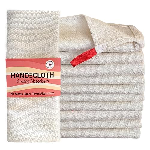 Organic Grease Absorber  10 PACK Paper Towel ReplacementCottonMicrowave SafeMachine WashableBacon SpongeFried Food Sponge